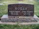 Goudy Abraham Hogan and Arminta Rawlins Headstone